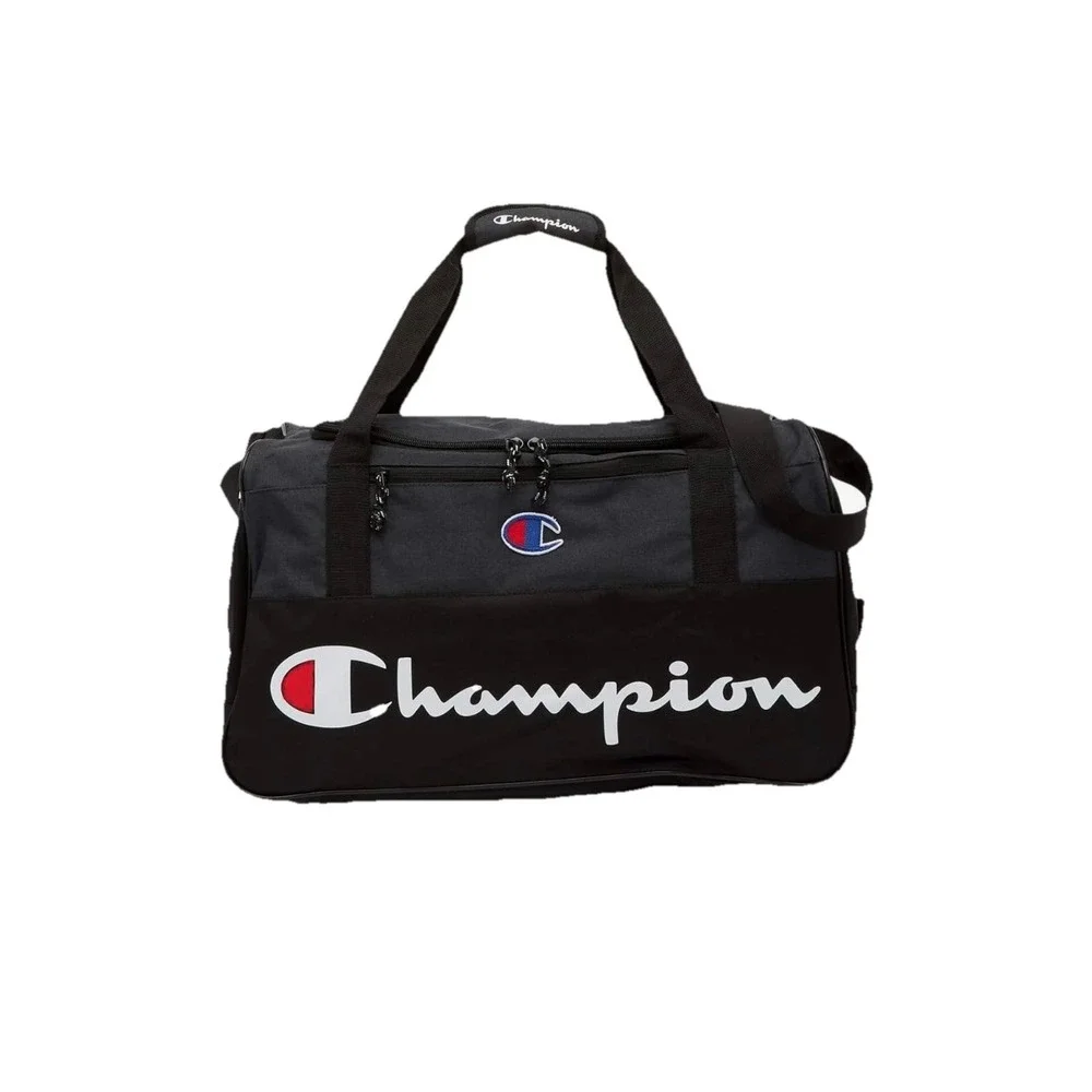 champion duffel travel bag Unisex Adult Logo Bags, Surf Heather, One-Size US: Clothing, Shoes & Jewelry made of durable material Champion Red/Black Duffle Bag -